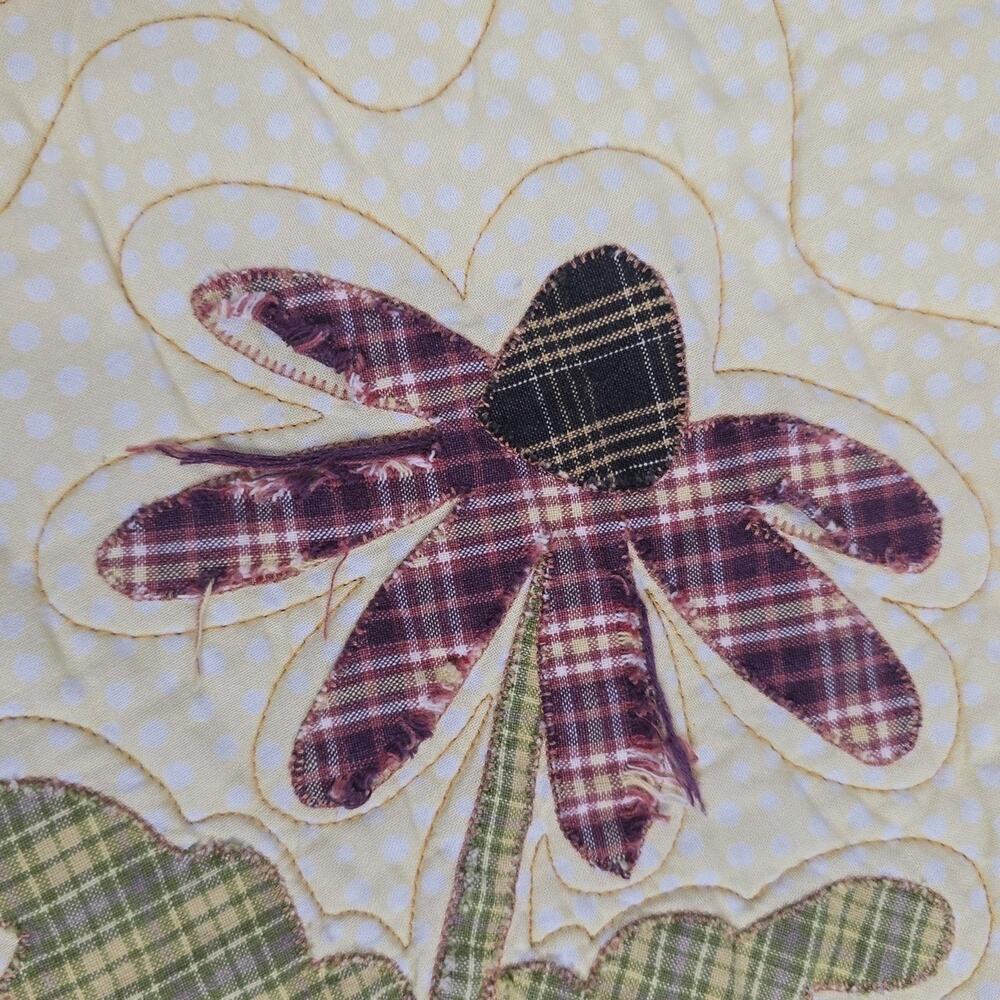 Vintage Reversible Sampler Quilt Handmade Patchwork Coverlet 82x82" Cutter READ - Picture 13 of 16